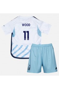 Fotbalové Dres Nottingham Forest Chris Wood #11 Dětské Venkovní Oblečení 2023-24 Krátký Rukáv (+ trenýrky)